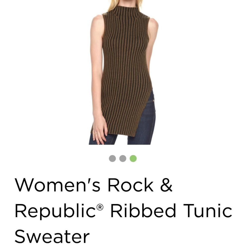 Rock and Republic ladies ribbed tunic sweater